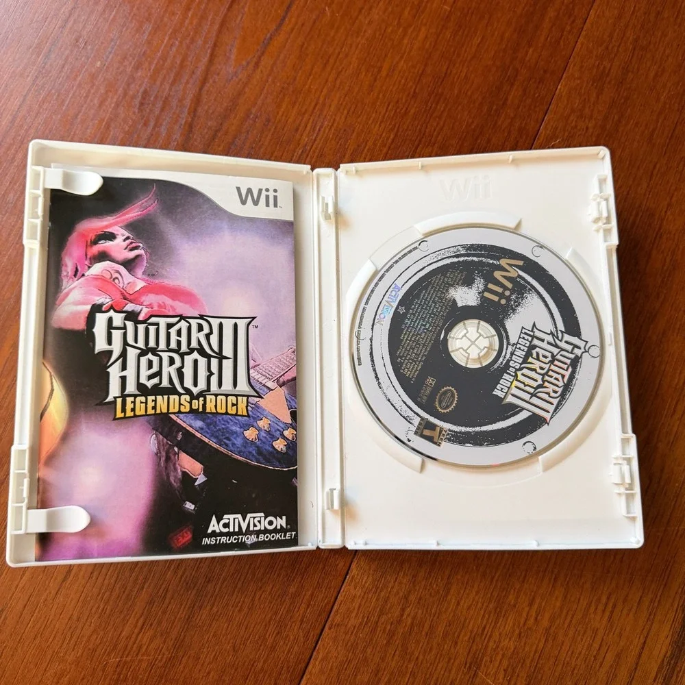 Activision Guitar Hero III Legends of Rock Nintendo Wii Game CIB Slash Rock